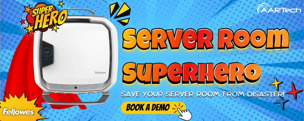 Book a demo to mees the server room super hero